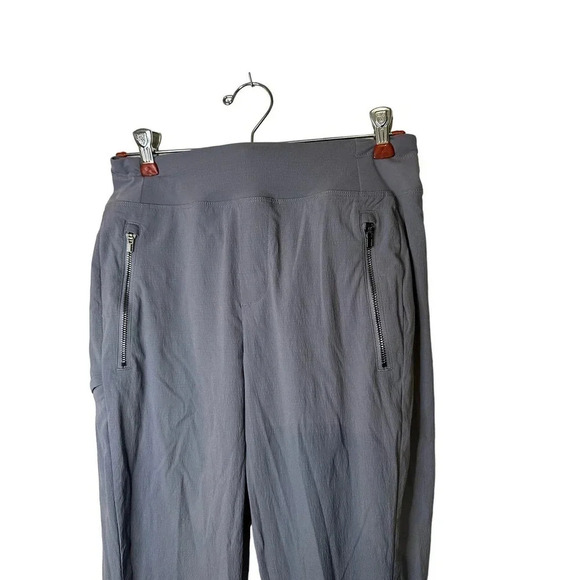 Athleta Women's Gray Straight Leg Zipper Pocket High Rise Ankle Pant Size 4 - Picture 2 of 10